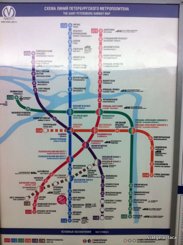 mapa metro sant petersburg